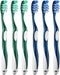 Fremouth Firm Toothbrushes for Adults, Cross Hard Bristles, 6 Count