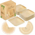 Palm Leaf Plates Biodegradable Plates Wood Plates Eco Friendly Disposable Plates with 25 Wooden Forks Knives for Dinner Outdoor Wedding Picnic Party 10 inch Square Pack Of 25