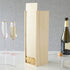 Twine, Single Bottle Wooden Decorative Wine Box with Lid, Great for Wine Accessory Sets, Exposed Wood Grain