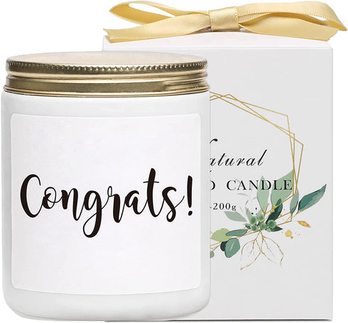 Congratulations Gift for New Job, Congrats on Promotion Gift?Graduation Present for Grads, Friend, Coworker, Scented Soy Candles for Home