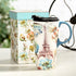17 oz. Ceramic Travel Mugs and Coffee Cup with Sealed Lid and Color Box