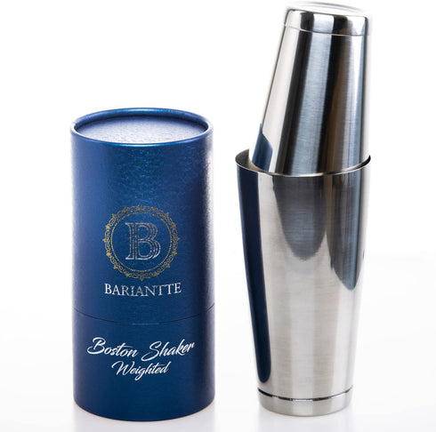BARIANTTE Weighted Boston Cocktail Shakers, Bartender Shaker Large, Boston Shaker Set Extra Large Cocktail Shaker, Drink Shaker Bar Shakers Bartending | 28OZ & 18OZ Stainless Steel Professional Shaker
