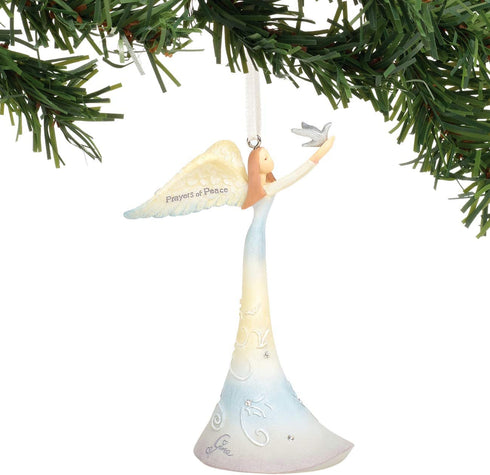 Enesco Prayers of Peace Angel Ornament