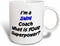 3dRose I'M A Swim Coach, What's Your Super Power Mug, 11 oz, Blue