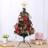 EZYDECOR Metal Christmas Tree Stand for Artificial Tree 17.7" Folding Stand with Rolling Wheels (Green)