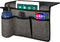 Joywell Bedside Storage Bedroom Organization Bedside Caddy Remote Control Holder 4 Pockets Bedside Organizer Dorm Insert Mattress for Remote Control, Phone, Magazine, iPad, Tablet, Grey