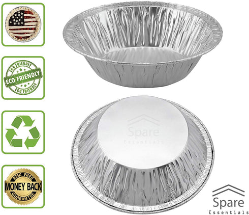 120 Pack - Pie Pans 5 Inch, Disposable Pie Tins, Aluminum Pie Pans, Foil Tart Pans used for Baking, Storage and Reheating / Pies, Tart and Quiche by Spare Essentials