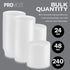 Plastic Deli Food Storage Containers With Leak-Proof Lids (48 Pack, 8 Oz) | Microwaveable Airtight Container For Soups, Snacks, Meal Prep, Salad, Ice Cream | BPA-Free Kitchen & Restaurant Supplies