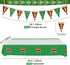 Football Theme Party Supplies - Includes Football Banner, Plates, Napkins, Cup, Tablecloth, Knives, Fork, Spoon and Straws for Boys Sports Theme Birthday Decorations, Serves 20 Guests