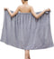 Towel Wrap for Women, Adjustable Shower Wrap Towel with Home Hotel Bathrobes Nightgown for Sauna Beach Pool Gym Travel - Gray XL