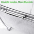 18/8 Stainless Steel Over The Sink Colander with Fine Mesh Strainer Basket & Expandable Rubber Grip Handles - Strain, Drain, Rinse Fruits, Vegetables