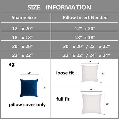 Stellhome Super Soft Velvet Pillow Covers Square Decorative Pillowcase for Bed Couch Sofa Bench, 20 x 20 inch (50 cm), Navy Blue, Pack of 2