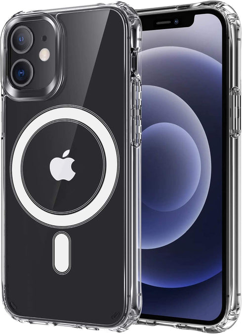 Ambar Compatible with MagSafe Case for iPhone 11 Pro (5.8 inch), Shockproof, Acrylic Back, Magnetic Transparent Case