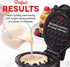DASH Mini Waffle Maker (2 Pack) for Individual Waffles Hash Browns, Keto Chaffles with Easy to Clean, Non-Stick Surfaces, 4 Inch, Black