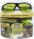 Battlevision Polarized Sport Vision Glasses for Driving at Night Protect Eyes from Blinding Headlight Glare, Green Lenses, 6 in