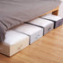 33.5x17x6" Long Collapsible Storage Boxes, holding shape well, Good under the bed organization solutions for kids toys- comforters -shoes, or wires electronics in TV stand. Dark Gray