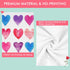 3Pcs Valentine's Day Beach Towel Set Include Beach Towel, Hand Towel and Wash Towel, Romantic Love Heart Bath Towel Set for Couples, Women, Men, Soft Towel Set for Valentine's Day Bathroom Home Decor