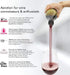 TRIBELLA - Air Speed Wine Aerator with Single-Injected Polycarbonate Spouts, Handmade Easy-to-Use, No-Drip Wine Pouring Device, Red Wine Decanter, Wine Pouring Accessory