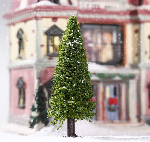 Wakauto 15pcs Model Trees, Green Scenery Landscape Cedar Trees with Base, Accssory Green Mini Tree Set, Lonely Bunch of Trees DIY Landscape Tribe