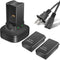 2 Pack Rechargeable Battery with Dual Charging Station Dock for Xbox 360 Controller