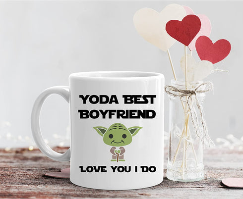 Yoda Best Boyfriend Mug, I Love You Boyfriend Gifts, Best Boyfriend Birthday Gift, Valentine™s Day Gifts For Boyfriend From Girlfriend, Romantic Anniversary Mug, Valentine Mugs For Men, Easter Gift
