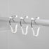 Umbra Flex Single Shower Rings, Set of 12, White/Chrome