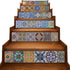 yazi Stair Stickers Decals Peel and Stick Viny Tile Backsplash Stair Brick Pattern Stair Riser Refurbished Stair Treads Decals Removable Staircase murals Christmas Decorate 7''W x 39''L (Set of 6)
