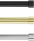 Umbra Cappa 1-Inch Curtain Rod, Includes 2 Matching Finials, Brackets & Hardware, 36 to 66, Nickel