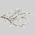 RoomMates RMK3201GM White Blossom Branch Peel and Stick Giant Wall Decals with Flower Embellishments