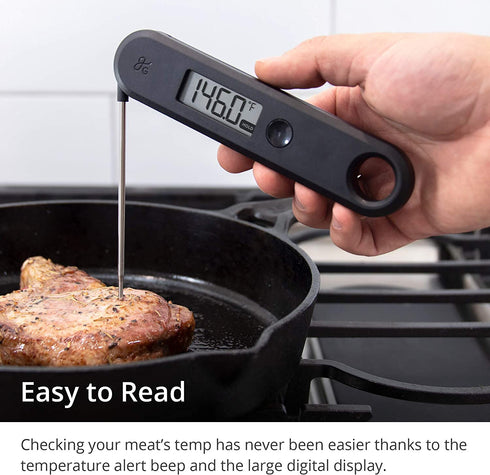 Greater Goods Wireless, Digital Food Thermometer Perfect for Meat, Fish, and Bread, Providing Accurate Readings and Designed in St. Louis