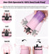 12 oz Insulated Kids Water Bottle with Straw/Chug/2 One-Click-Open Lids 10 Stickers Fruit Strainer Stainless Steel Water Bottles Double Wall Vacuum Wide Mouth BPA Free Sweat & Leak-Proof for School