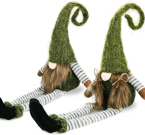 Meriwoods 2 Pack Christmas Gnomes 26 Inch, Large Stuffed Plush Tomte, Xmas Swedish Santa Indoor Decorations