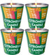 Citronella Candles Outdoor 4 Packs 7.0oz Soy Wax Candles in Metal Buckets for Home Patio Porch