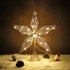Shinowa 11.8Inch/30cm Christmas Tree Topper, Glittered Star Treetop with 20 LED Lights Battery Operated Christmas Tree Decoration Metal Lighted Xmas Seasonal Festive Party Holiday Home Decor, RoseGold