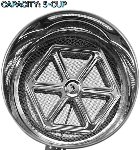 NPYPQ 5-Cup Stainless Steel Flour Sifter for Baking