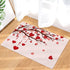 ALAGEO Valentine's Day Doormat Love Heart Tree Entrance Mat Pink Red Romantic Love Happy Valentine's Day Decorative Floor Mat Non Slip Washable Welcome Mats for Home Decoration 18"x30"