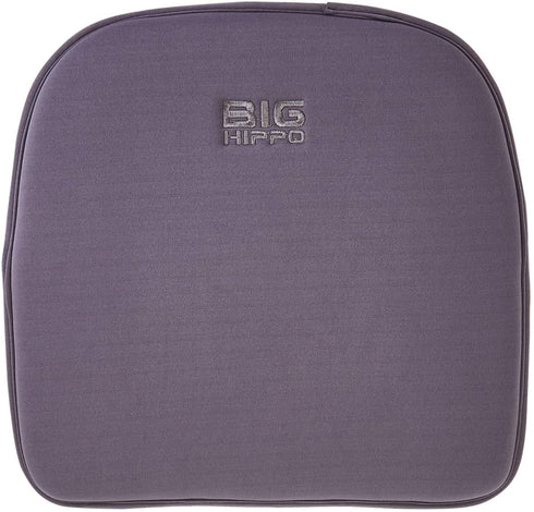 Big Hippo Chair Pads, Memory Foam Chair Seat Cushion Non Slip Rubber Back Thicken Chair Padding with Elastic Bands for Home Office Outdoor Seats (Gray-1pc)