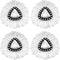 4 Pack EasyWring Spin Mop Refill - Mop Replacement Head,Microfiber Spin Mop Refills, Mop Easy Cleaning Floor Head Mop,Mops Head for Floor Cleaning
