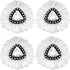 4 Pack EasyWring Spin Mop Refill - Mop Replacement Head,Microfiber Spin Mop Refills, Mop Easy Cleaning Floor Head Mop,Mops Head for Floor Cleaning