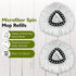 4 Pack EasyWring Spin Mop Refill - Mop Replacement Head,Microfiber Spin Mop Refills, Mop Easy Cleaning Floor Head Mop,Mops Head for Floor Cleaning