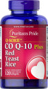 Q-Sorb CoQ10 Plus Red Yeast Rice,120 Rapid Release Softgels by Puritan's Pride