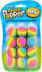 Hog Wild Rainbow Popper Refill Balls, 12 Pack - for Poppers and Power Popper Toys - Age 4+