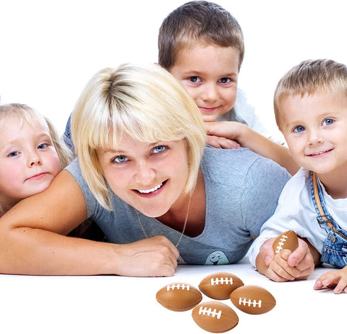 30 Packs Mini Football Sports Stress Ball, Mini Foam Sports Ball, Foam Sports Ball for School Carnival Reward, Chrismas Party Bag Gift Fillers