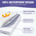Twin Mattress Cover Waterproof Mattresses Protector Twin Size Bed Matressprotector Single Washable Soft Cotton Terry Breathable Noiseless Vinyl-Free Deep Pocket 38" x 75"