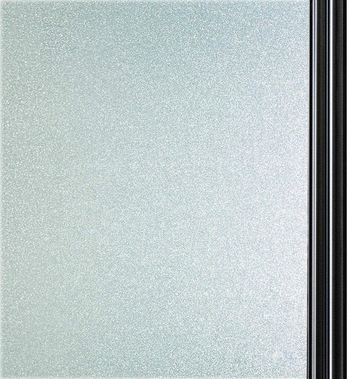 Qualsen Privacy Window Film Frosted Glass Film Matte White Non-Adhesive Static Window Cling Anti-UV Window Sticker for Bathroom Home Office Kitchen Living Room Front Door (23.6 x 78.7 Inch)