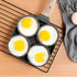 Egg Frying Pan?Non Stick Egg Cooker Pan Compatible with All Heat Sources,for Egg Burger/Breakfast Pancake Pan/Omelette?Suitable for Gas Stove & Induction cooker(four section)