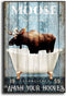 Moose Wall Art on Canvas Abstract Canvas Wall Art for Living Room Bedroom Wall Decor Modern Artwork for Home Decorations 16x24inch(40x60cm)