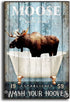 Moose Wall Art on Canvas Abstract Canvas Wall Art for Living Room Bedroom Wall Decor Modern Artwork for Home Decorations 16x24inch(40x60cm)