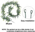 COCOBOO 6 Pack 36ft Eucalyptus Garland Artificial Greenery Boxwood Garland, Faux Vines Fake Hanging Plants for Wedding Table Arch Wall Decor (Dark Green)