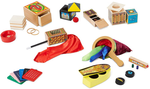 Melissa & Doug Deluxe Solid-Wood Magic Set With 10 Classic Tricks